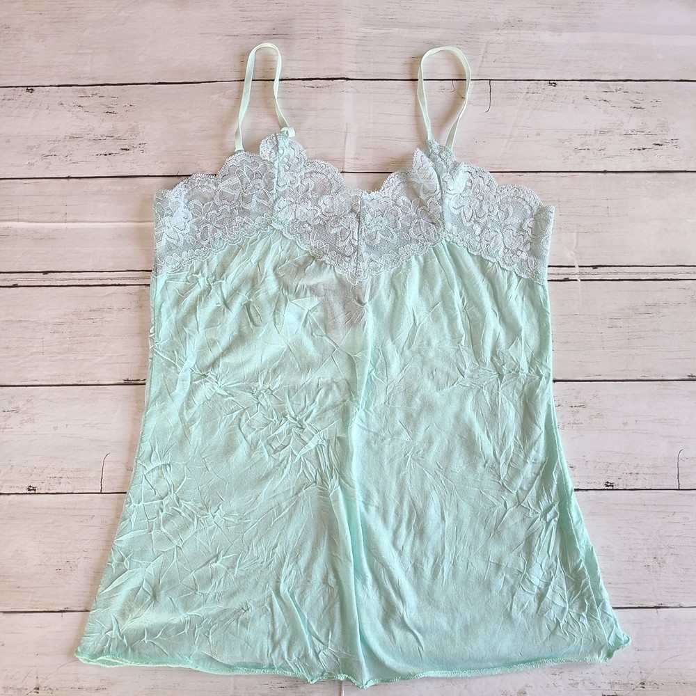 Arden B Tank Top Cami Lace Turquoise Size XS